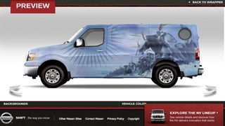 Wrap your Nissan NV in '70s fantasy art
